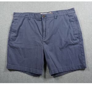 Tailor Vintage Greenwich Chino Shorts Men's Size 38 Navy Stretch Waist Casual